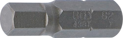 BGS 4387 | Bit | Antrieb Außensechskant 8 mm (5/16) | Innensechskant 7 mm | Länge 30 mm | Chrom-Vanadium-Stahl