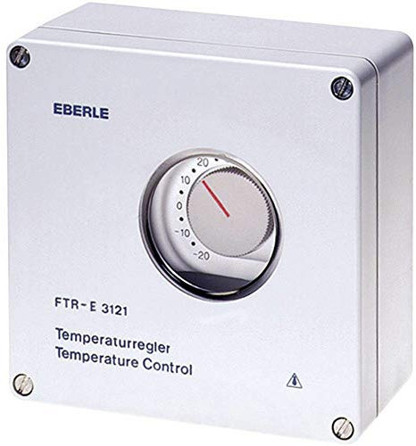 EBERLE 191 5701 59 900 FTR-E 3121-Termostato (Montaje en Superficie, -20 a 35 °C), Gris