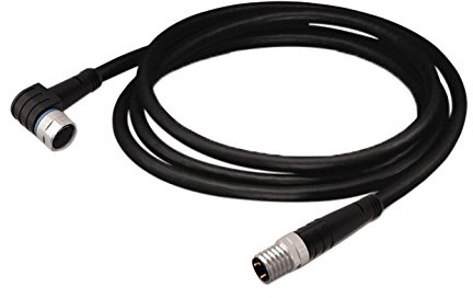 WAGO 756 Steuerleitung 3-adrig, Buchse gewinkelt / M8 Stecker gerade, Länge 1m