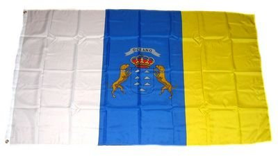 Flagge Fahne Spanien - Kanaren 90 x 150 cm FLAGGENMAE®