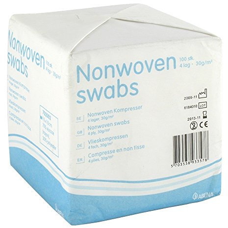 Curi-Med Vlieskompressen 10x10 cm, unsteril, 4-lagig (702003),100St