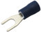 All Trade Direct 100 x Blue 4.3mm Fork Insulated Wire Connector Electrical Crimp Terminal