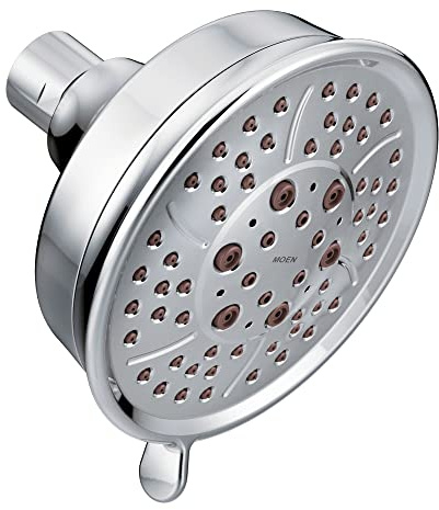 Moen Chrome Four-Function 4-3/8-Inch Diameter Showerhead, 3638