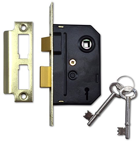 UNION 2295 2 Lever Sashlock - 64mm PB KA MH31H Bagged
