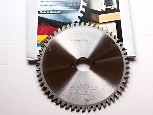 jjw-germany HM – Kreissägeblatt Alexandra 190 x 30 Z= 54 TF Multi Material, 1 Stück, 4250980601377