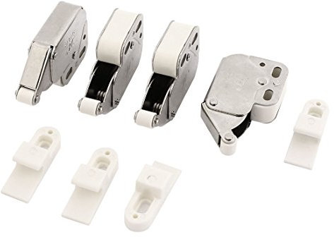 sourcing map 4 Pcs Press Open Door Catch Tip Touch Push Latch for Cabinet Kitchen