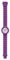 Hip Hop, Numbers Collection, Orologio Donna Fluo Purple, con Cinturino in Silicone Intercambiabile, Pratica Chiusura, Cassa 32mm, Movimento al Quarzo, Resistente all'Acqua, Lunghezza Regolabile, Viola