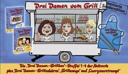 Drei Damen vom Grill - Sonderedition (die Boxen 1&2 inkl. Schürze, Grillzange und Currywurstrezept) [Limited Edition] [12 DVDs]