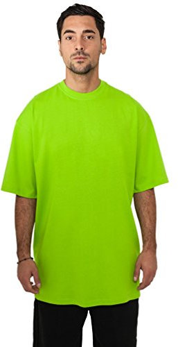 URBAN CLASSICS Maglietta Uomo a Maniche Corte, Tall Tee Oversize in Cotone, Spalle Morbide e Scollatura a Girocollo, Taglie Forti Disponibili