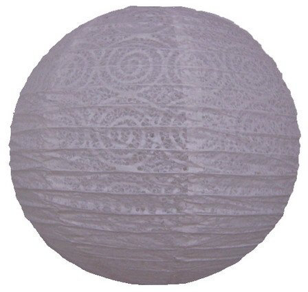 Deko Reispapier Lampion Design Lampenschirm (Modell 02)