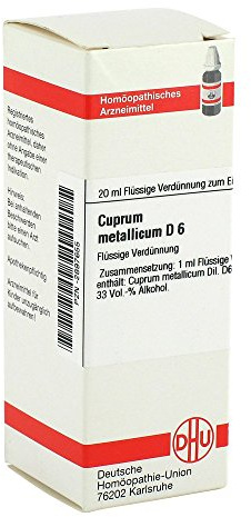 CUPRUM METALLICUM D 6 Dilution 20 ml