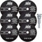 Shark Welding USA PN-26-6M Die Grinder Cut-Off Wheel and Mandrel Kit, 3-Inch x 1/32 x 3/8” Shark Type-1 Double-Reinforced Thin Wheels, 54 Grit (6 Cutting Discs and 1 Mandrel)