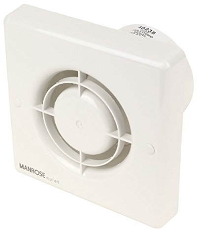 Manrose QF100P 5W Quiet Bathroom Axial Extractor Fan with Pullcord