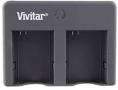 Vivitar VIV-QC-8162 Dual USB Battery Charger for GoPro Hero 3/Hero 3+ (Black)