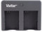 Vivitar VIV-QC-8162 Dual USB Battery Charger for GoPro Hero 3/Hero 3+ (Black)