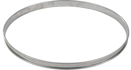 Gobel 834992 Cercle à Tarte Haut Inox Bords Roulés 30 cm, Argenté