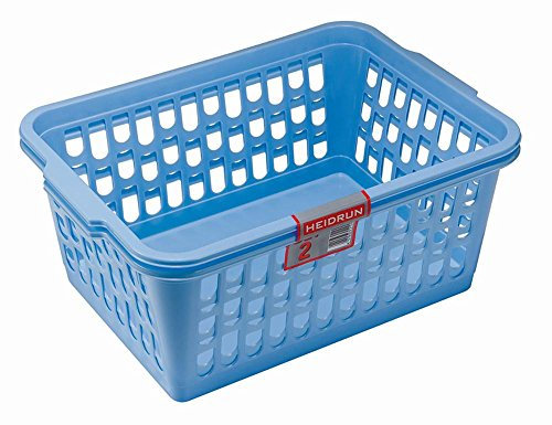 HEIDRUN Universalkorb, Aufbewahrungskorb, 2er Pack, 38 x 25 x 16 cm, farblich sortiert, aus Kunststoff