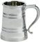 I LUV LTD Zinn 1 Pint Krug Traditionelle Form Bierkrug Gravierbar Glasboden