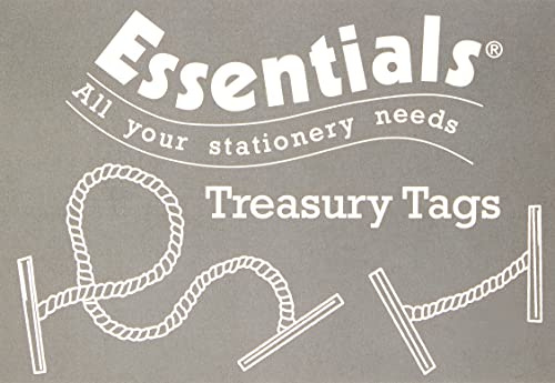 Whitecroft Essentials 27211/10 152 mm Metal Ended Treasury Tags - Green (Pack of 100)