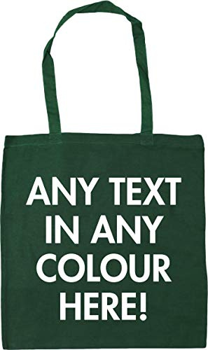 Hippowarehouse Personalised Tote Shopping Gym Beach Bag 42cm x38cm, 10 litres