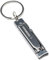 Munkees Mini coupe-ongles en acier inoxydable, Porte-clés, ultra plat, Binocle ongles, pince, argent, 2500, 2500, Silber, -