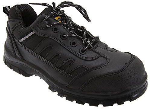 Grafters M462A Unisex Composite Toe Trainers Black