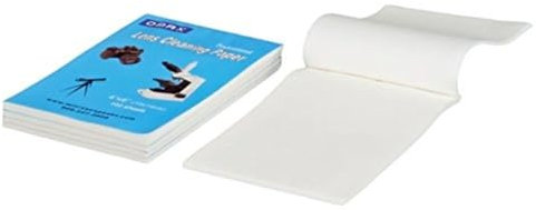 AmScope 5XA99CPB100 Reinigungspapier für Optische Objektive für Mikroskope und Kameras, 100 mm Breite, 150 mm Länge, 500 Stück