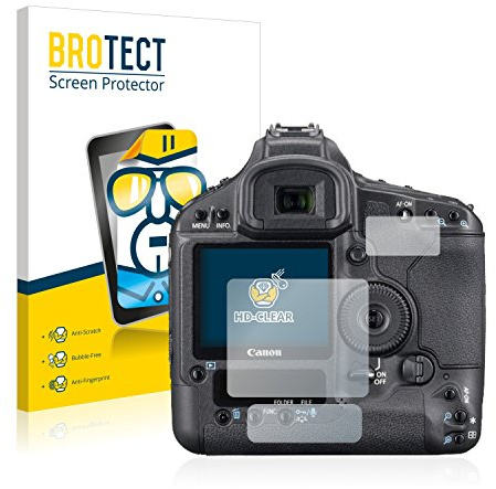 BROTECT (2 Stück Schutzfolie für Canon EOS 1Ds Mark III Displayschutz Folie Made in Germany, Ultra-Klar
