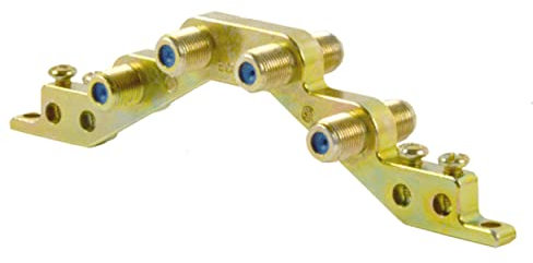 Premium X Erdungsblock 4-Fach F-Erdungsblock für Koax Leitungen SAT Blitzschutz Block Potentialausgleich F-Verbinder