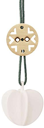 Stelton 10012 Nordic Schmuckengel - Christbaumschmuck - Keramik - Messing 4 x 4 x 9 cm