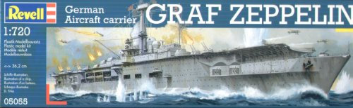 Revell Modellbausatz 05055 - Aircraft carrier Graf Zeppelin im Maßstab 1:720