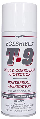 BOESHIELD T-9 Rust & Corrosion Protection/Inhibitor and Waterproof Lubrication, 12 oz.