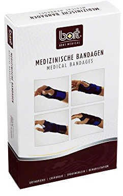 Bort Handgelenkstütze Alu-Schiene, links, beige, Gr. M