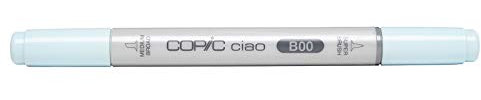 COPIC Ciao Marker Typ B - 00, Frost Blue, vielseitiger Layoutmarker, mit einer mittelbreiten und einer Brush-Spitze