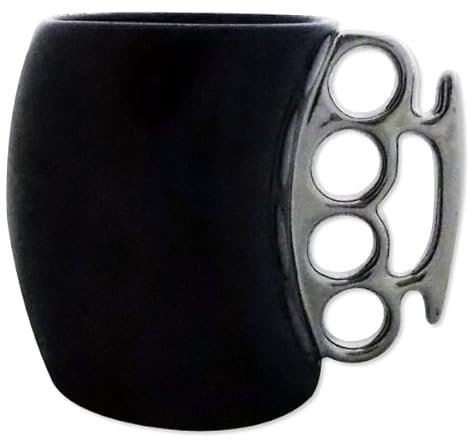 Mug anse poing américain Tasse noir