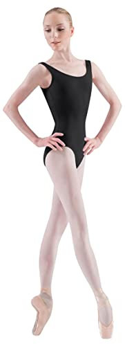 Bloch Dance Damen Ballerina Basic Tank-Trikot, Schwarz, Petite