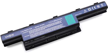 vhbw Akku kompatibel mit Acer Aspire V3-772 Notebook (6600 mAh, 11,1 V, Li-Ion) - Ersatz für 31CR19/652, AS10D31, AS10D3E, AS10D41, AS10D61, AS10D71