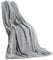 CelinaTex Flauschige Kuscheldecke XXL 200 x 220 cm Silber Decke Sofa Couch warm Wohndecke weich Mikrofaser Fleece Oeko-TEX Quebec