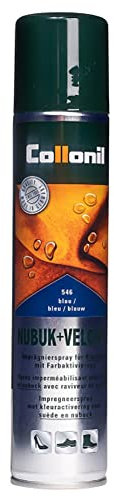 Collonil Nubuk + Velour Spray, spray impermeabilizzante e cura, 200 ml, blu