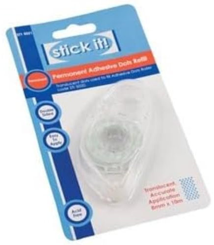 Stick it! Adhesive Dots Refill, White, One Size
