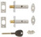 ERA 838-13 Door Security Bolt with 1 Key - White (2 Pieces)
