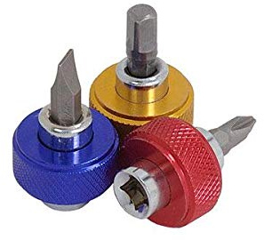 Neilsen CT1605 3pc Ratchet Spinner Set 1/4in Dr Magnetic 25mm Bits | 3pc set, 1/4in drive, magnetic 25mm bits, hex and Phillips bits, slotted bit included