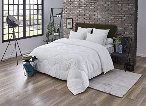DODO | 220x240 ultraaufblasbare heiße Bettdecke | Für Doppelbett | Hergestellt in Frankreich | Maxiconfort Thermolite Ultra-Bettdecke | Weich und umweltfreundlich | Maschinenwaschbar bei 40 °C