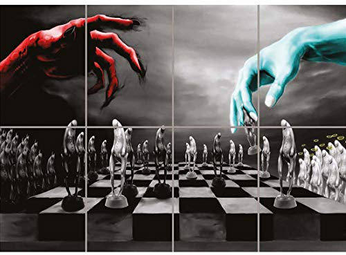 Doppelganger33 LTD Devil God Chess All Pawns XL Giant Panel Poster Art Print (8 Sections)