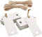 jijAcraft Geschenkanhänger Hochzeit Anhänger Kraftpapier Etiketten 9,5 x 4,5 CM, 100 Stück mit Juteschnur, für Valentinstag Weihnachten Geschenkverpackung (Weiß)