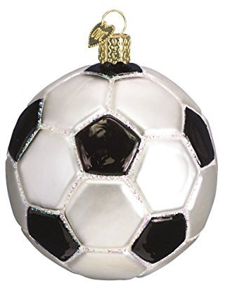 Old World Christmas Décoration de Sapin de Noël en Forme de Ballon de Football en Verre soufflé