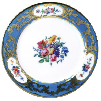 Royal Collection Manchester Enamel Painted Plate