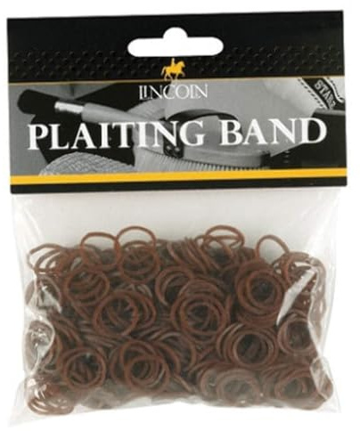 LINCOLN 5027286040334 425-0219 Braiding Bands Assorted Colours (Brown)