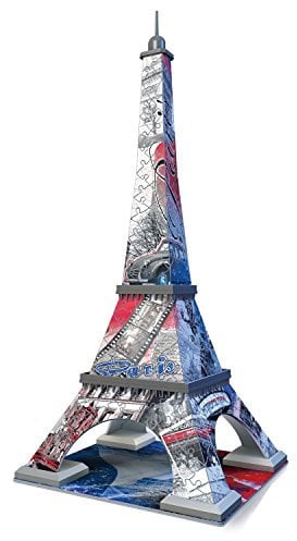 Ravensburger - 3D Puzzle 216 Teile - Eiffelturm Paris Flag Edition