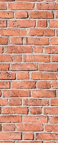 Türtapete Türposter selbstklebend – Wand aus Backstein - 90x205cm und 100x210cm - Fototapete Poster Türfolie Tapete – T00035